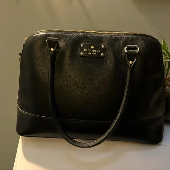 Kate Spade Black Leather Satchel - Picture 1 of 10